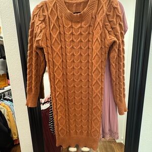 Cable Knit Sweater Dress
